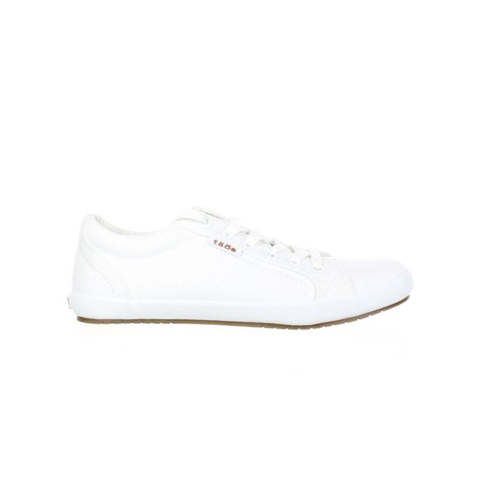 Taos Womens Star White Fashion Sneaker Size 7.5 Medium (B, M) - Picture 1 of 4